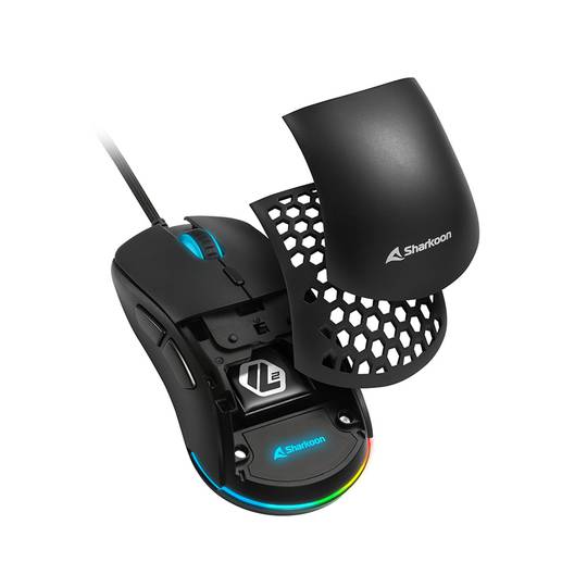 Mouse da gioco Sharkoon Light2 180 RGB in nero