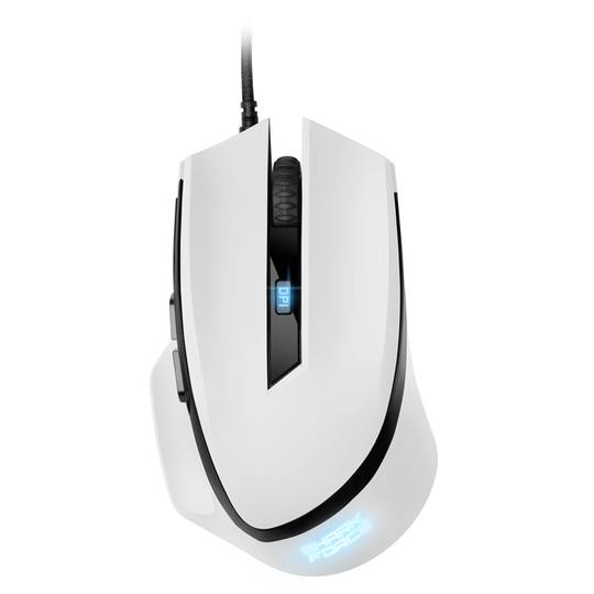 Sharkoon Shark Force II Gaming-Maus in weißer Farbe mit USB