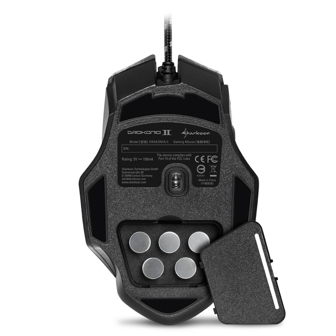 Rato para jogos Sharkoon Drakonia II preto USB