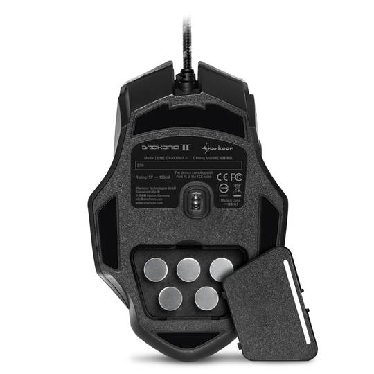 Rato para jogos Sharkoon Drakonia II preto USB