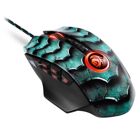 Sharkoon Drakonia II Zielona mysz USB do gier
