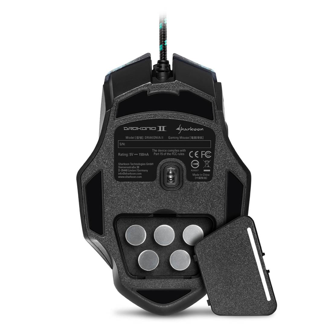 Sharkoon Drakonia II Zielona mysz USB do gier