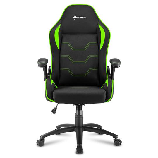 Sedia da gioco Sharkoon Elbrus 1 in nero e verde