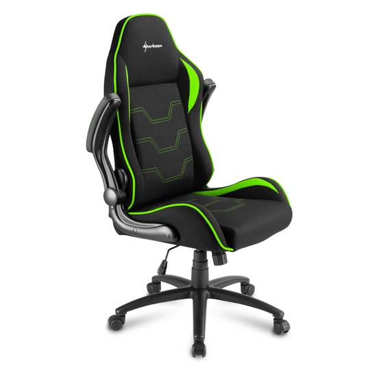 Sedia da gioco Sharkoon Elbrus 1 in nero e verde