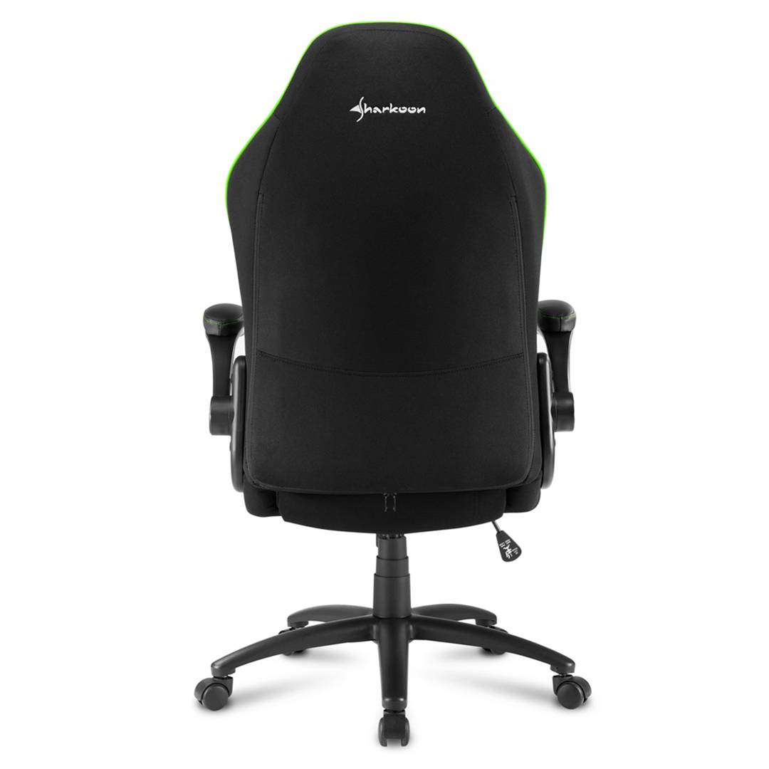 Sedia da gioco Sharkoon Elbrus 1 in nero e verde