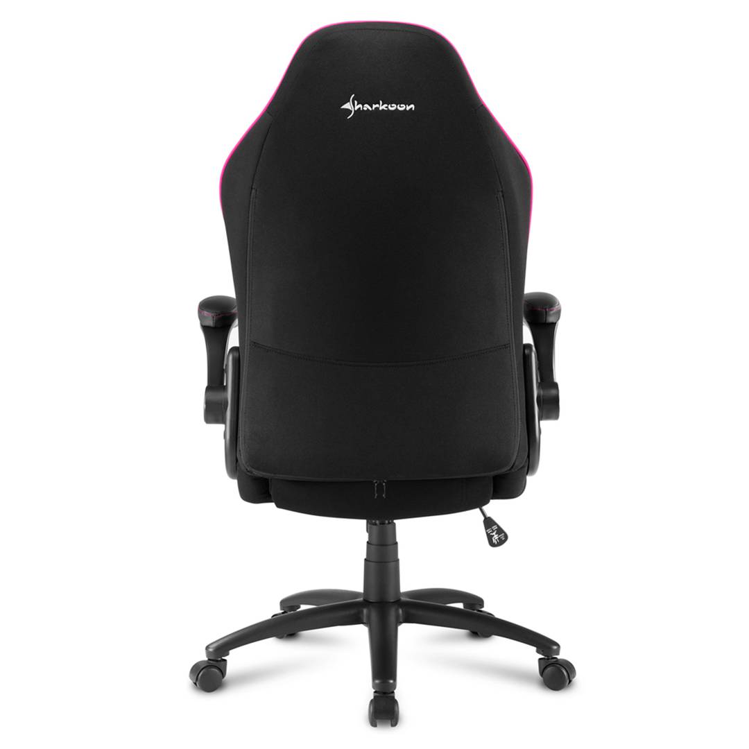 Chaise de jeu Sharkoon Elbrus 1 en noir et rose