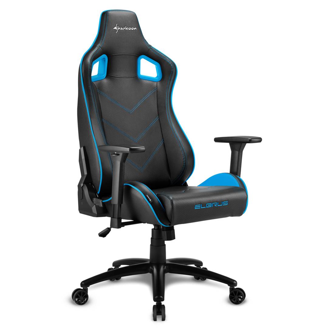 Sharkoon Elbrus 2 Gaming Chair in Black and Blue Cablematic