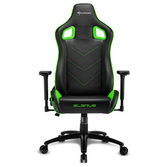 Cadeira para jogos Sharkoon Elbrus 2 em preto e verde