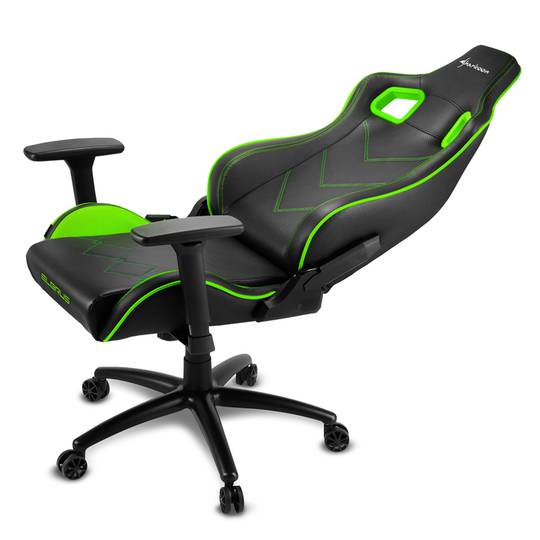 Cadeira para jogos Sharkoon Elbrus 2 em preto e verde