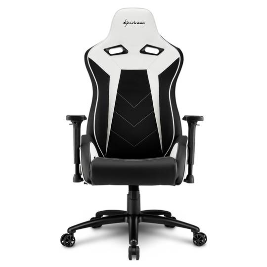 Cadeira para jogos Sharkoon Elbrus 3 em preto e branco