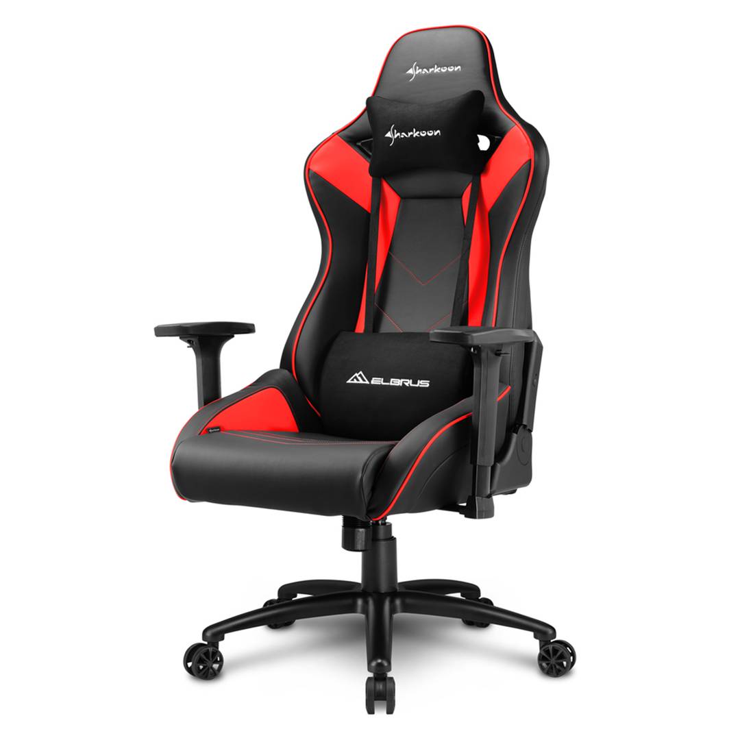 Cadeira para jogos Sharkoon Elbrus 3 em preto e vermelho
