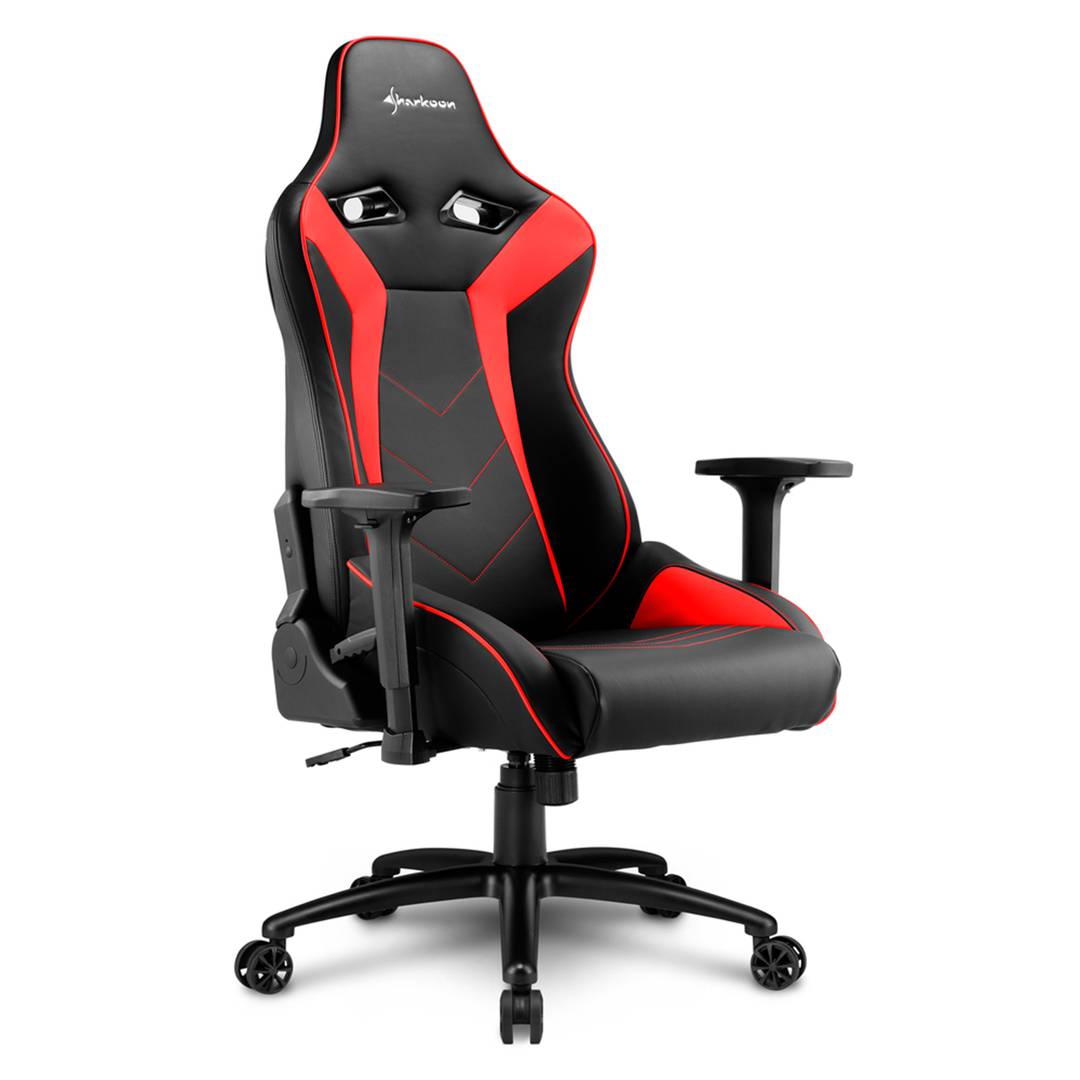 Cadeira para jogos Sharkoon Elbrus 3 em preto e vermelho