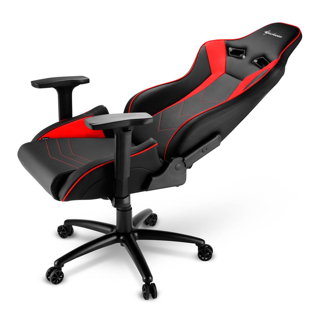 Cadeira para jogos Sharkoon Elbrus 3 em preto e vermelho