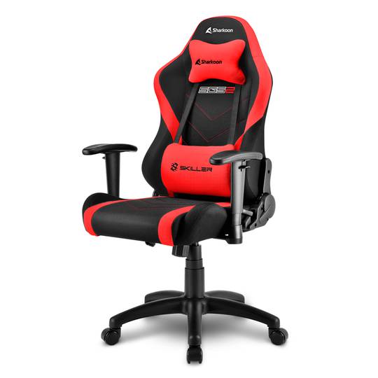 Sharkoon Skiller SGS2 JR Gaming Chair in Black and Red - Cablematic