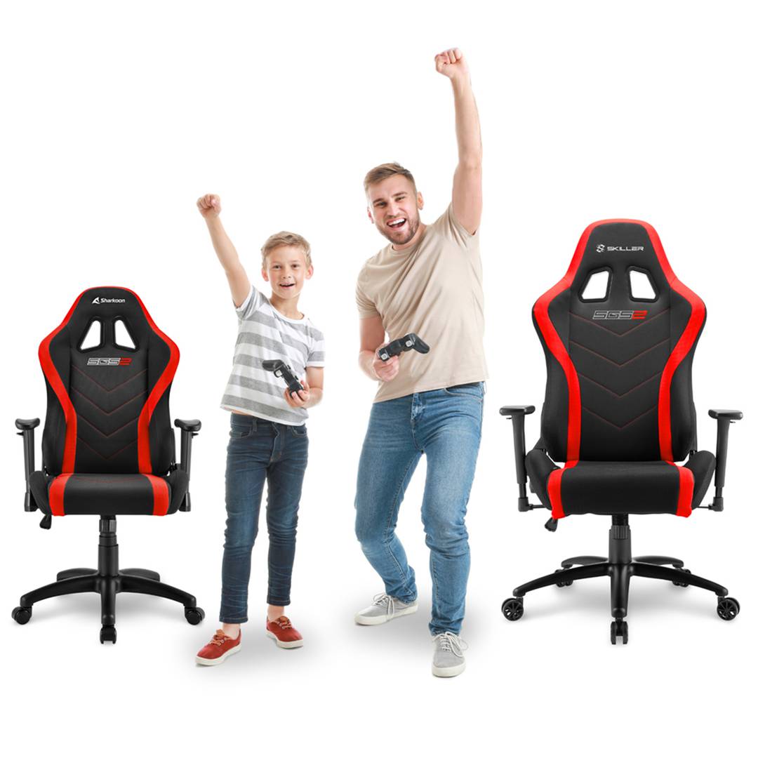 Sharkoon Skiller SGS2 JR Gaming Chair in Black and Red