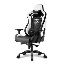 Sharkoon Skiller SGS4 Gaming Chair in Black and White