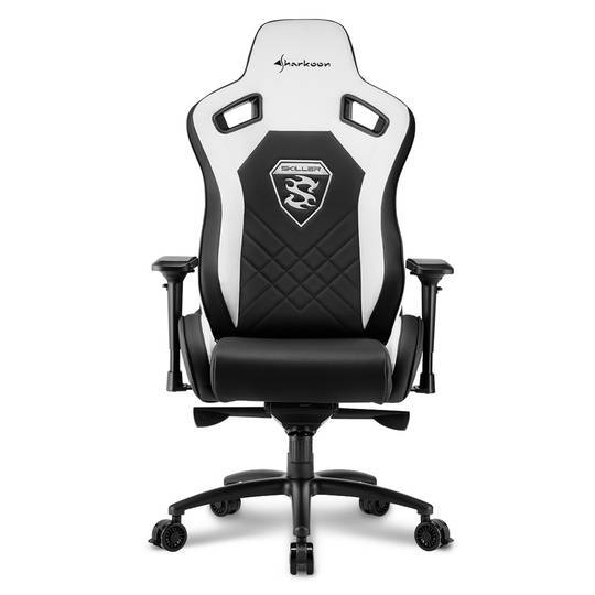 Sedia da gioco Sharkoon Skiller SGS4 in bianco e nero