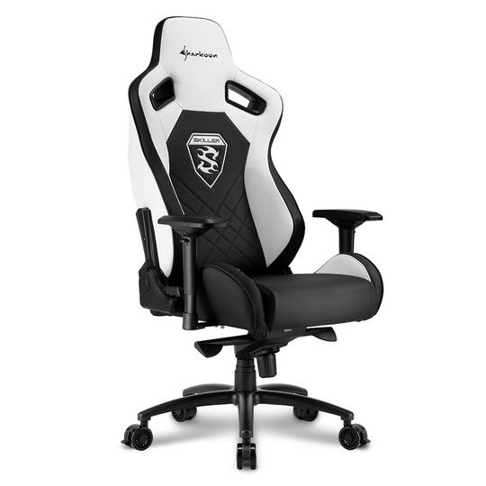 Sedia da gioco Sharkoon Skiller SGS4 in bianco e nero