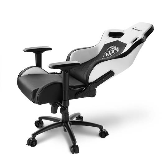 Sedia da gioco Sharkoon Skiller SGS4 in bianco e nero
