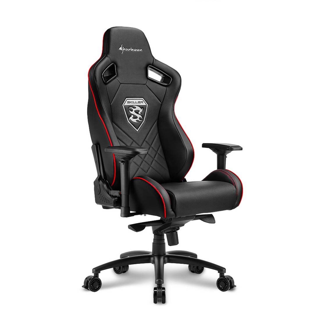 Fotel gamingowy Sharkoon Skiller SGS4 w kolorze czarno-czerwonym
