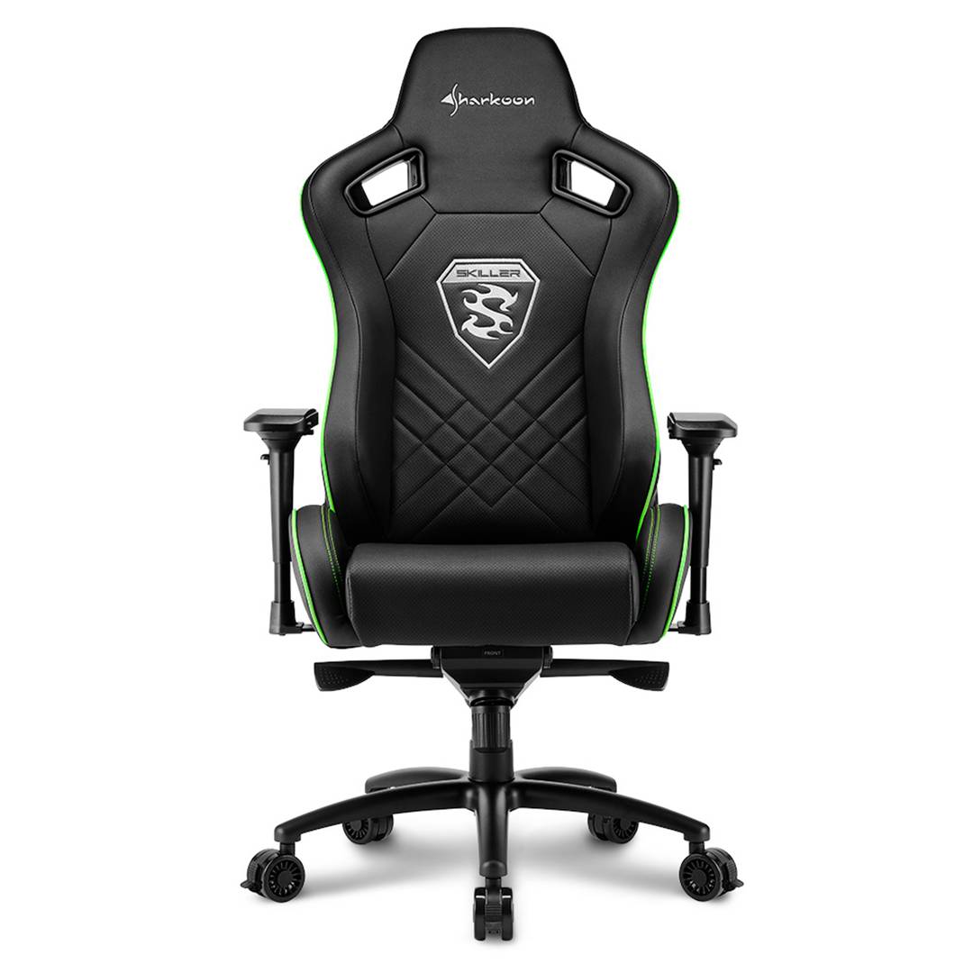 Chaise de jeu Sharkoon Skiller SGS4 en noir et vert