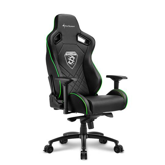 Chaise de jeu Sharkoon Skiller SGS4 en noir et vert