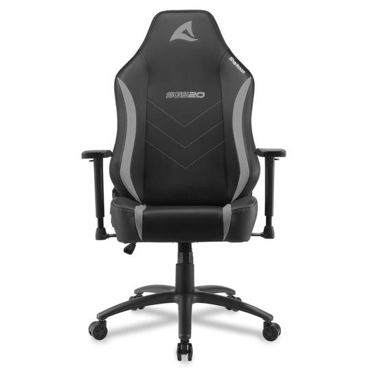 Cadeira para jogos Sharkoon SGS20 em preto e cinza