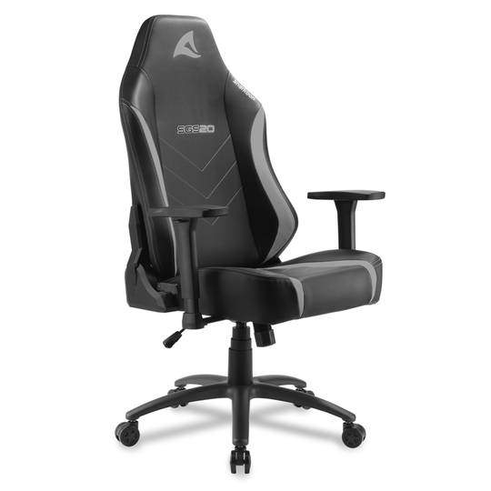 Cadeira para jogos Sharkoon SGS20 em preto e cinza