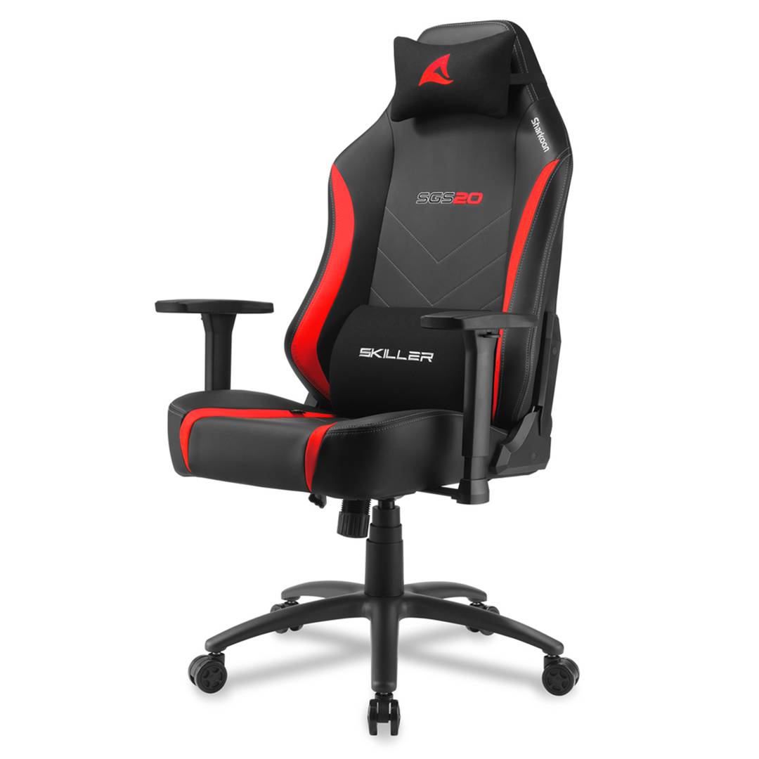 Fotel gamingowy Sharkoon SGS20 w kolorze czarno-czerwonym