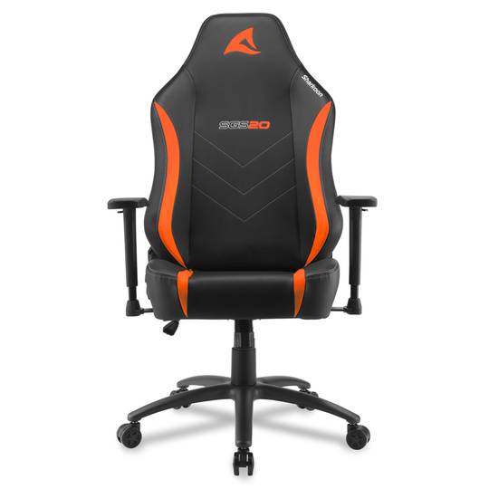 Chaise de jeu Sharkoon SGS20 en noir et orange