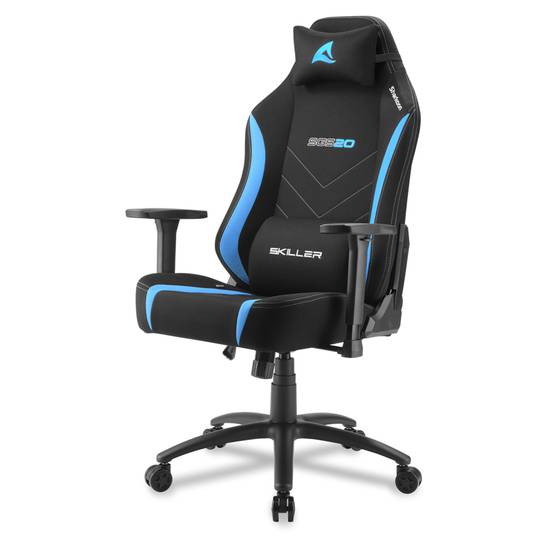 Sharkoon SGS20 Gaming Chair in Black and Blue - Cablematic