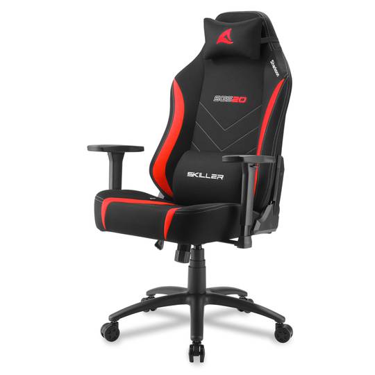 Chaise de jeu Sharkoon SGS20 en noir et rouge