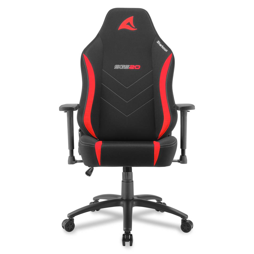 Chaise de jeu Sharkoon SGS20 en noir et rouge