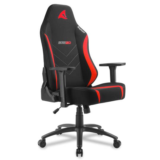 Chaise de jeu Sharkoon SGS20 en noir et rouge