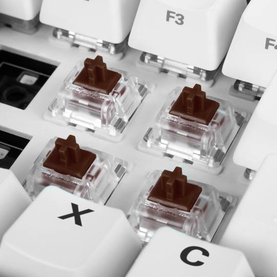 Zestaw brązowych przełączników Clicky Sharkoon Gateron Pro