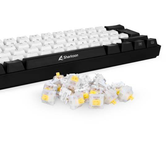 Sharkoon Gateron CAP Set di interruttori lineari giallo latteo