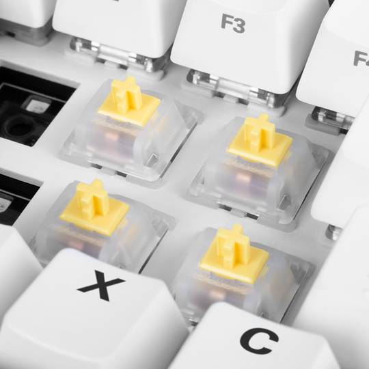 Sharkoon Gateron CAP Set di interruttori lineari giallo latteo