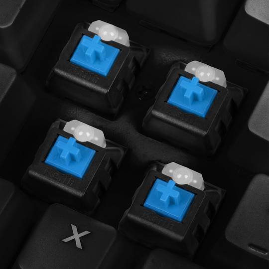 Teclado Gaming Mecánico Sharkoon SGK3 RGB USB con switch Azules