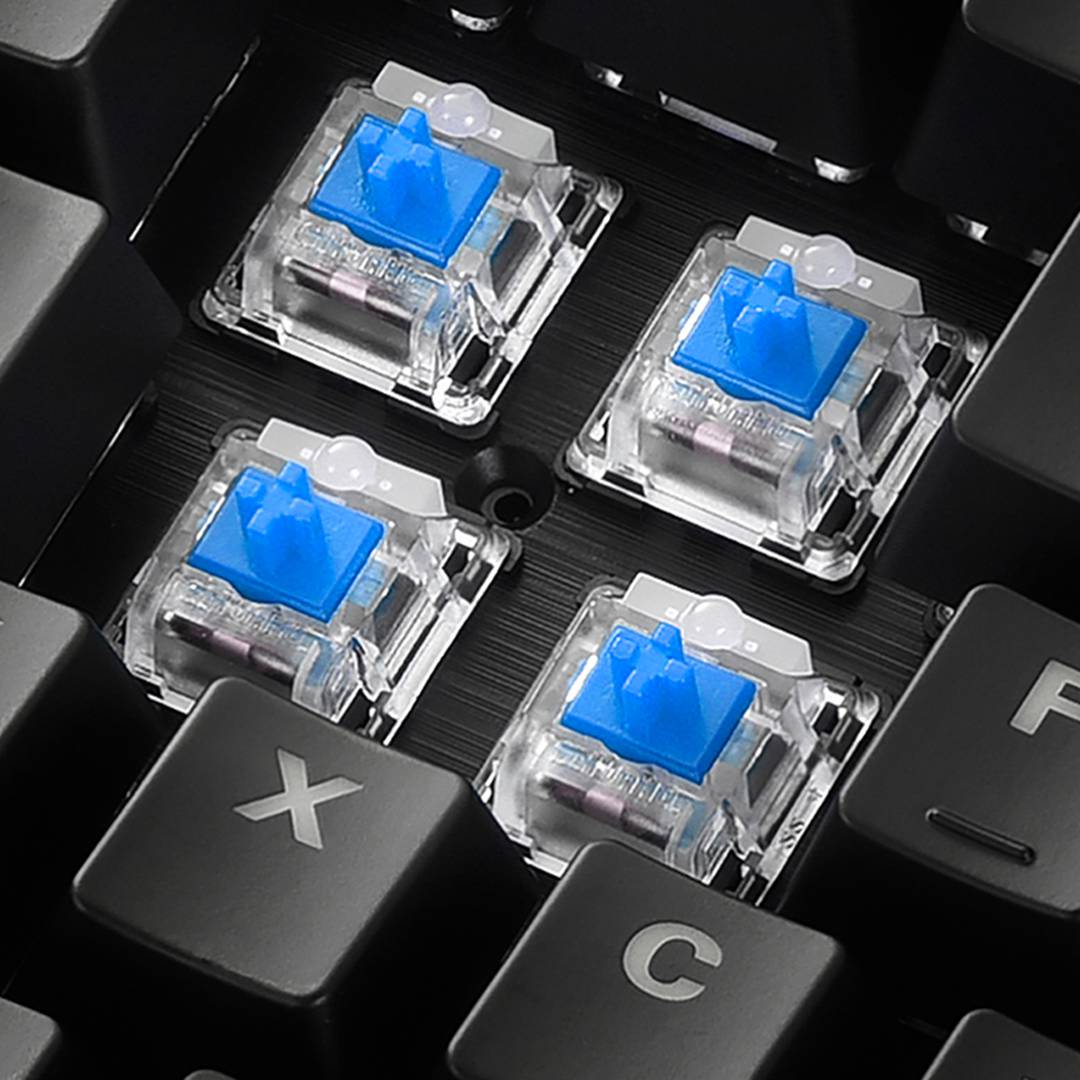 Tastiera da gioco blu Sharkoon Shark Skiller SGK30