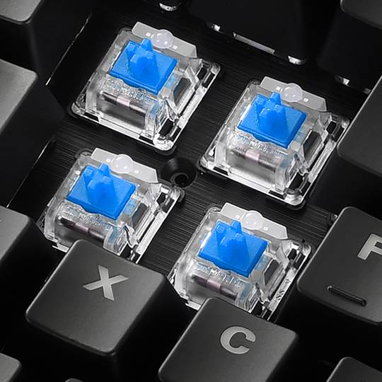 Tastiera da gioco blu Sharkoon Shark Skiller SGK30