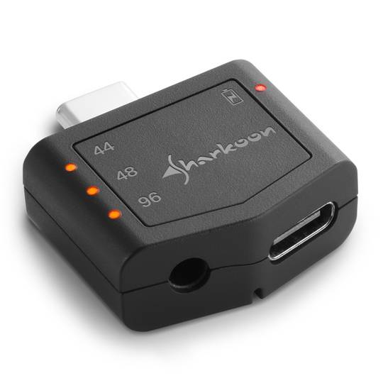 Tarjeta de Sonido externa USB-C Sharkoon Mobile DAC PD