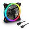 Sharkoon Shark Blades Ventilateur de boîtier 120 x 120 x 25,5 mm avec PWM et RVB