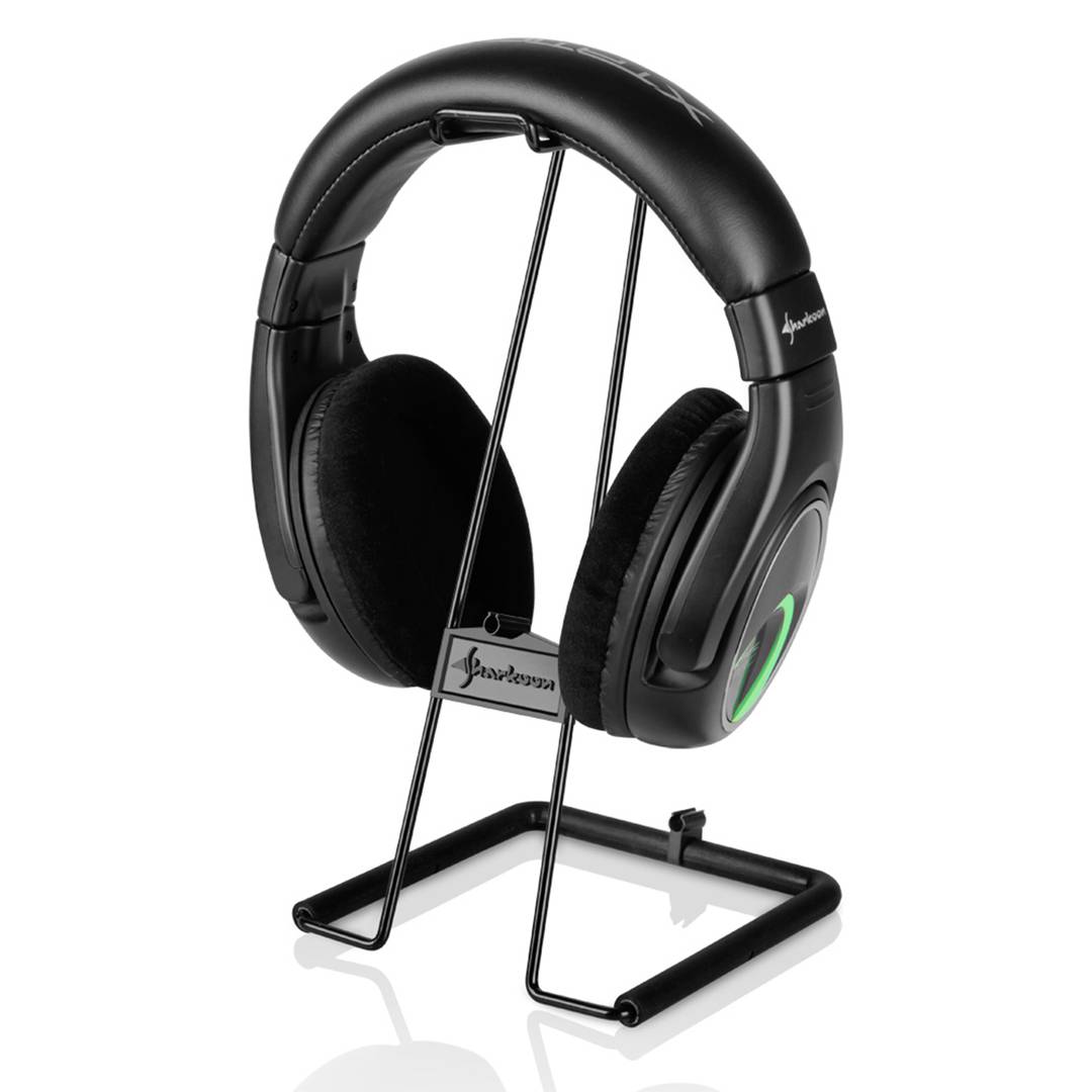 Sharkoon X-Rest Pro Headphone Stand Metallic Black
