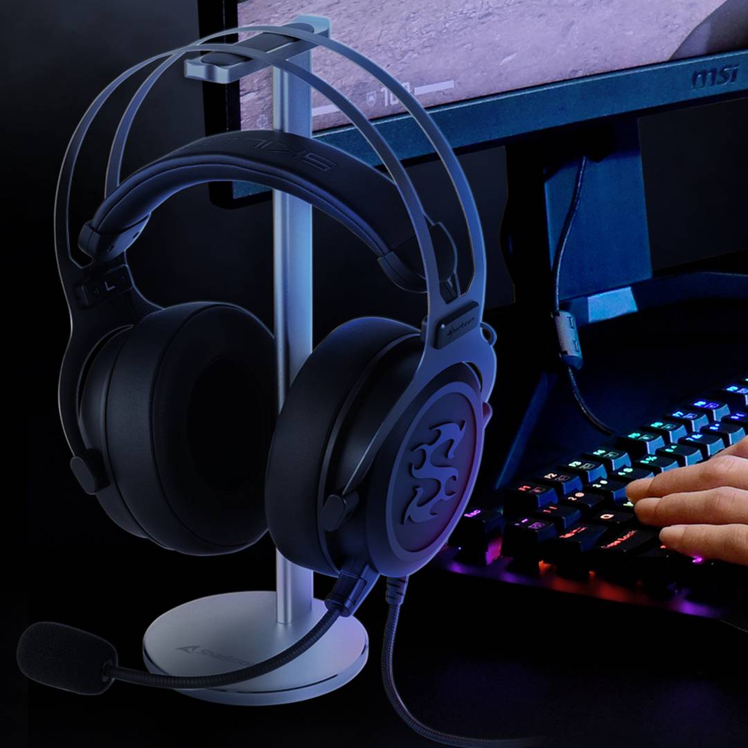 Supporto per cuffie in alluminio Sharkoon X-Rest