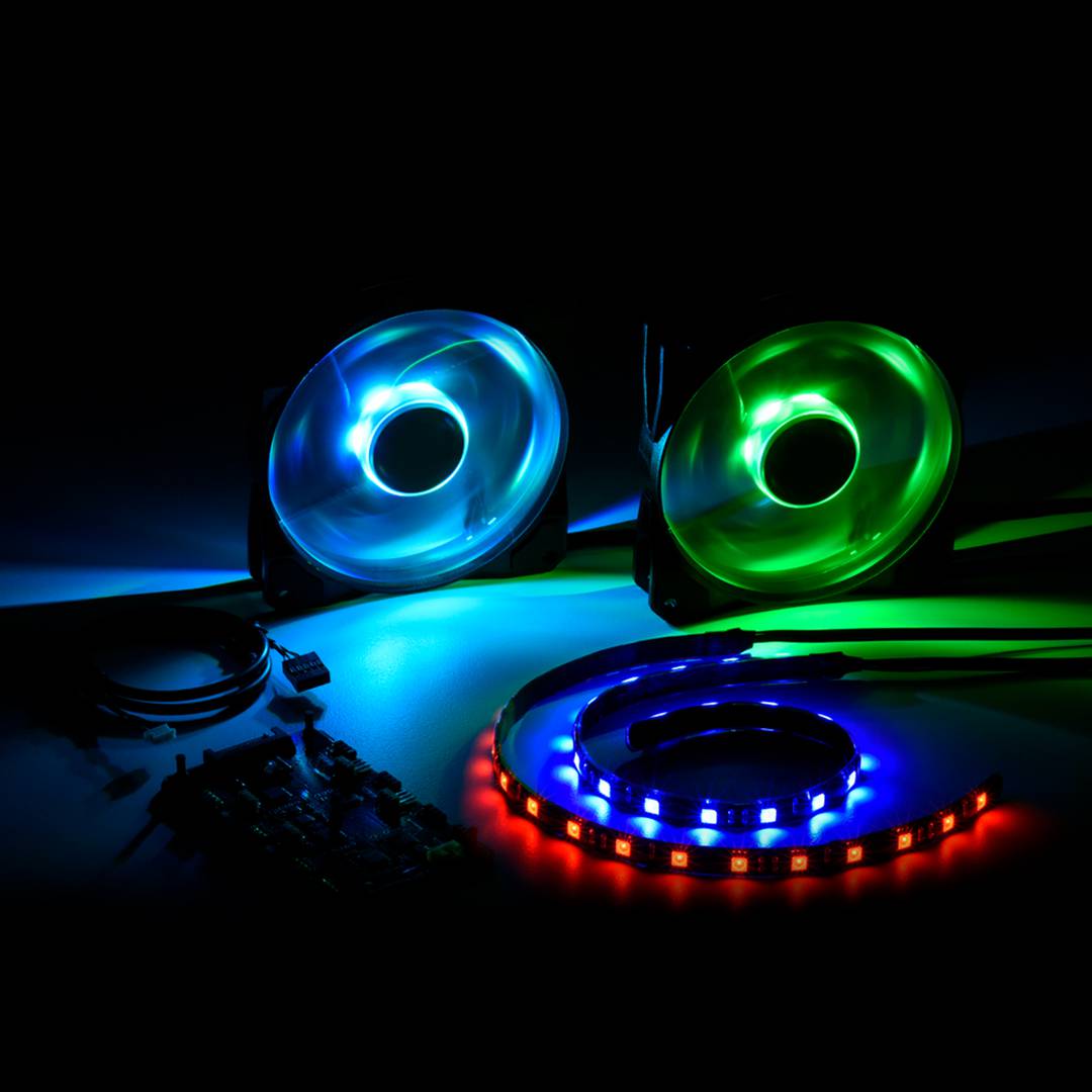 Bande LED Sharkoon PACElight S1 RGB 360mm x 10mm avec 18 LEDS 60cm