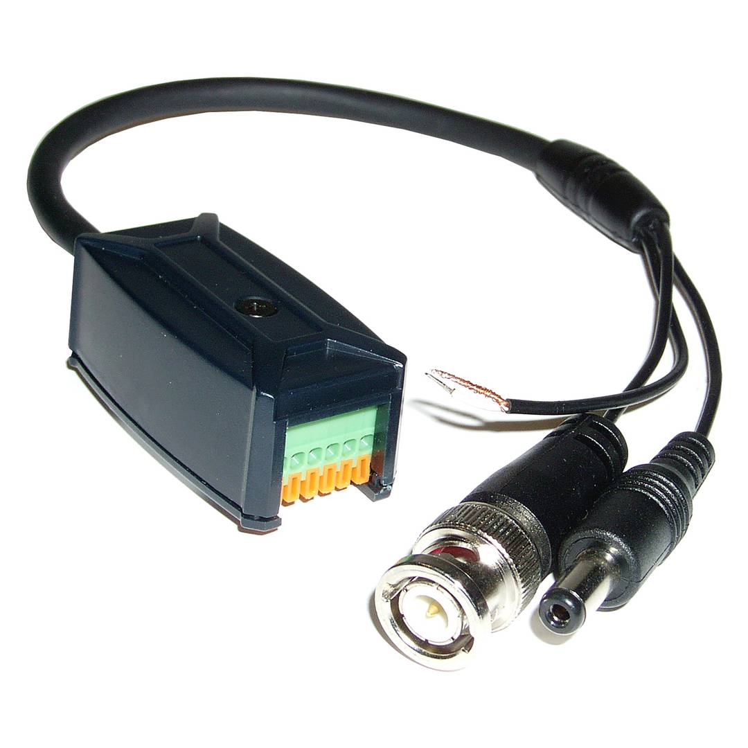 Transceptor de vídeo pasivo BNC DC DATA a Terminal Block TTP111VPD