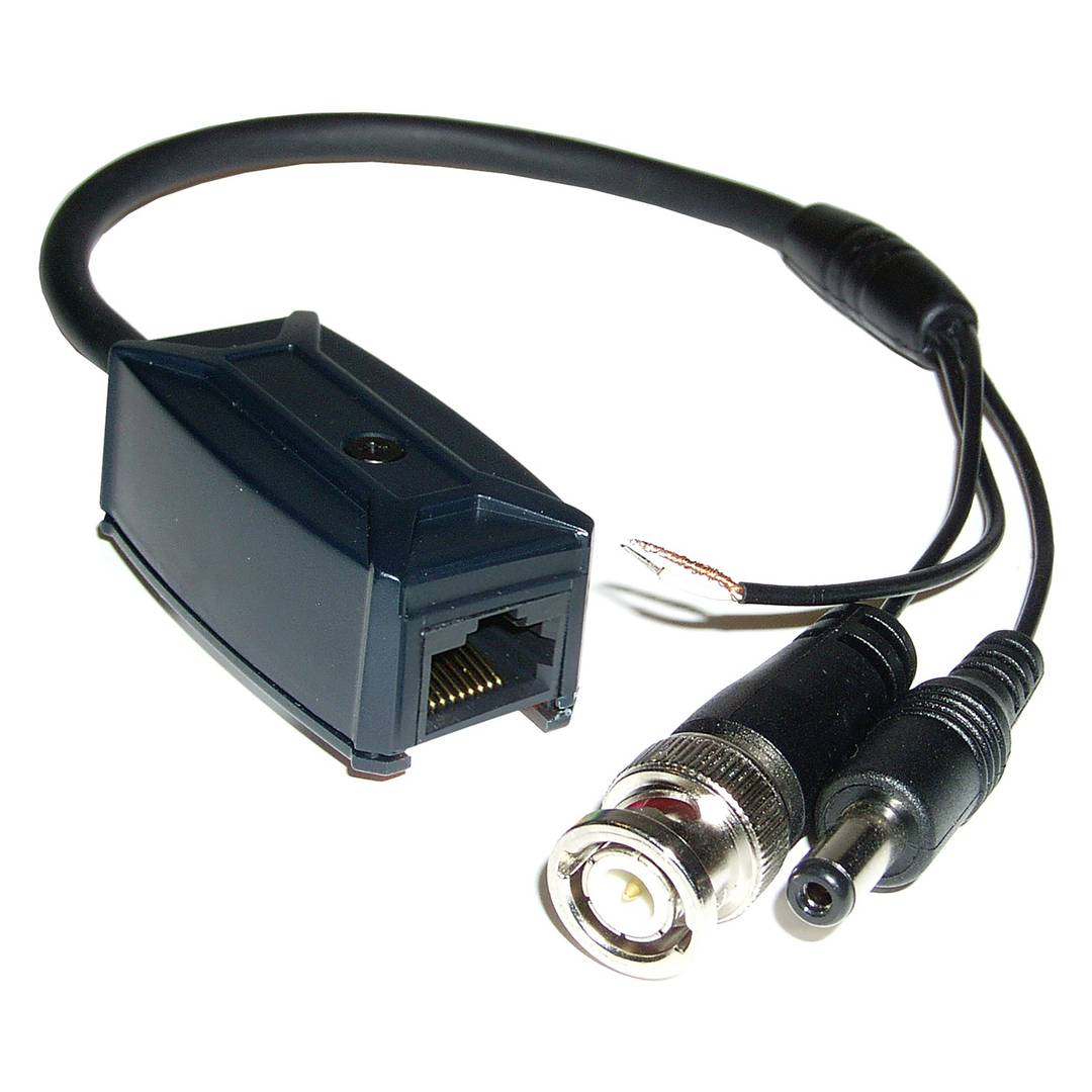 Transceptor de vídeo pasivo BNC DC DATA a RJ45 TTP111VPD-RJ45