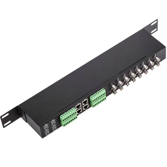 Transceptor de vídeo passiu amb 16 ports BNC a 4 ports RJ45 o Terminal Block