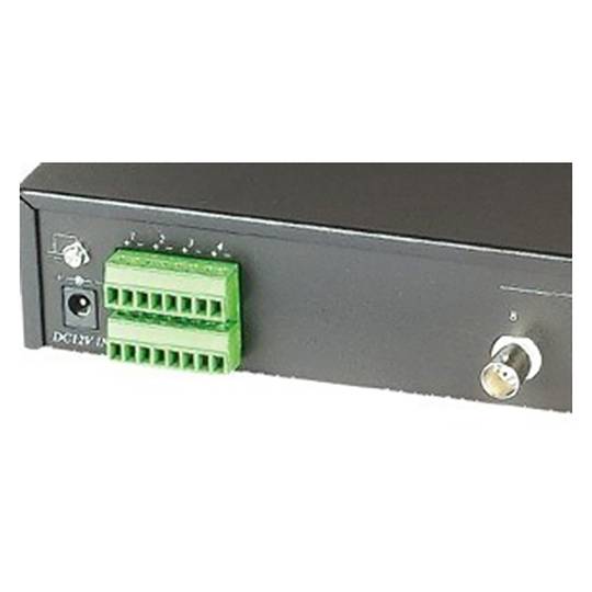 Receptor ativo UTP Extender vídeo de 8 portas Cat.5 TPA008