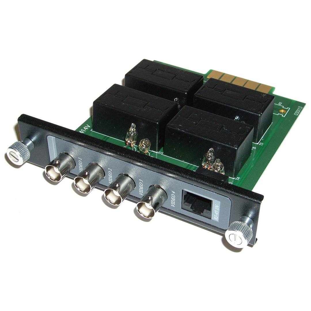 Targeta transceptora de vídeo 4xBNC a RJ45 de 4 ports TRP414VH